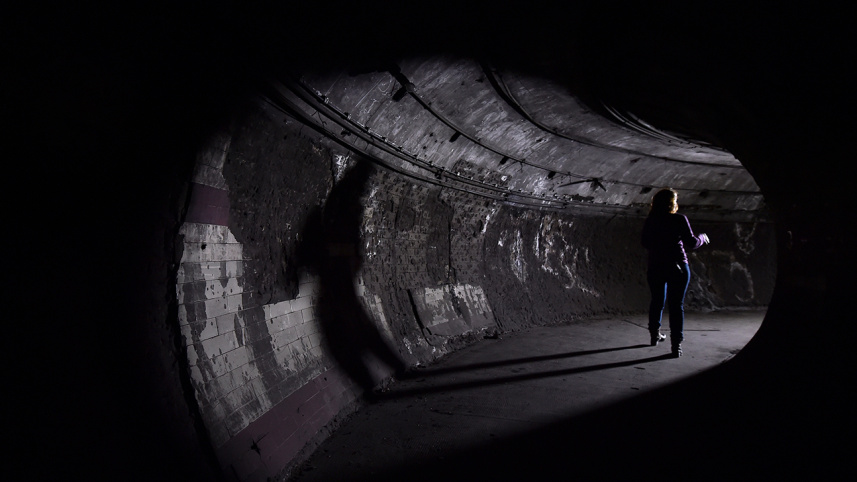 Underground tube station