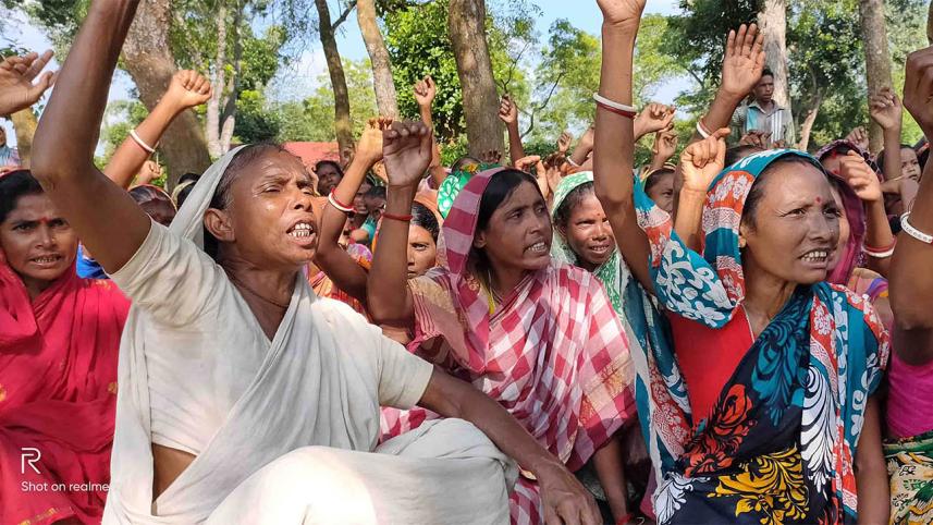 The workers of different tea gardens in Habiganj 