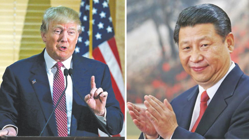 Donald Trump  and Xi Jinping