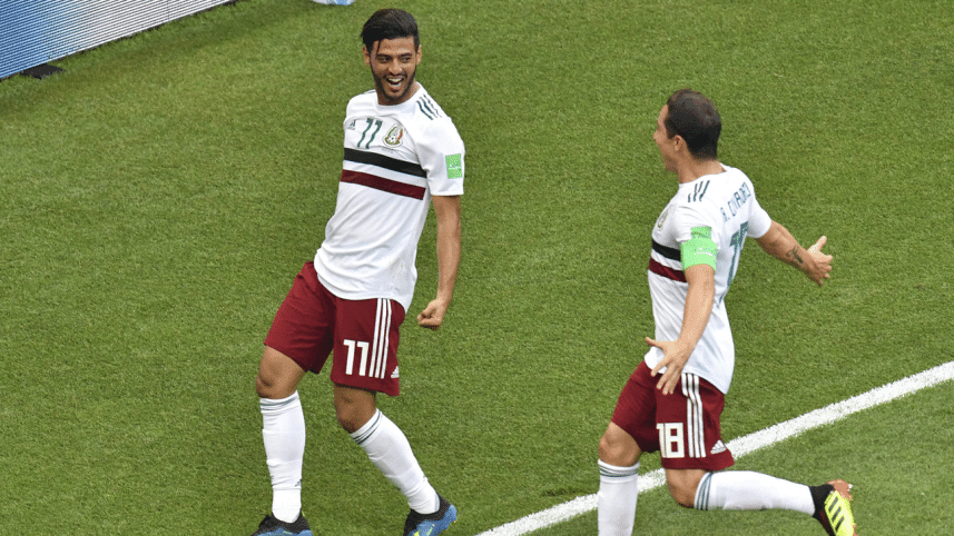 Carlos Vela and Javier Hernandez