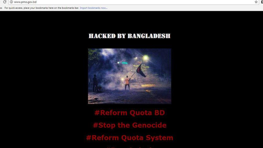 Bangladesh government websites hacked