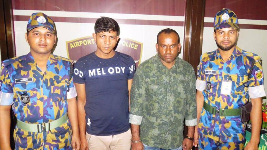 Two passengers arrested with 3000 yaba tablets in stomach at Dhaka airport