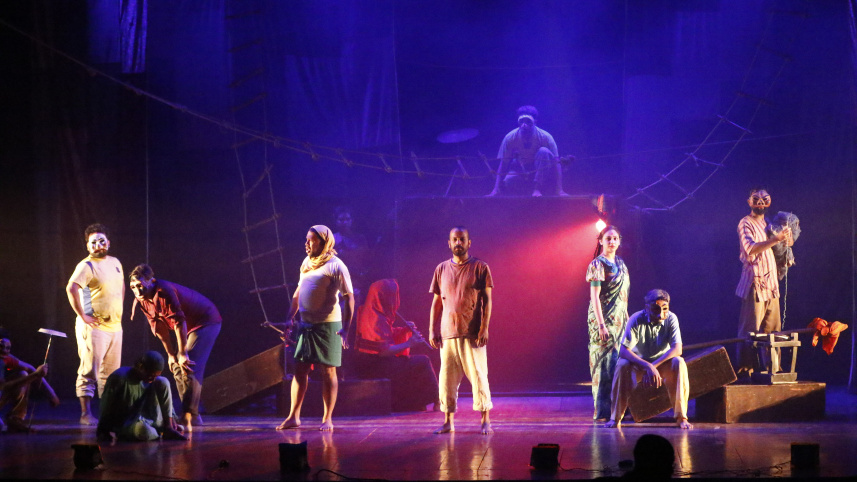 performers on the stage