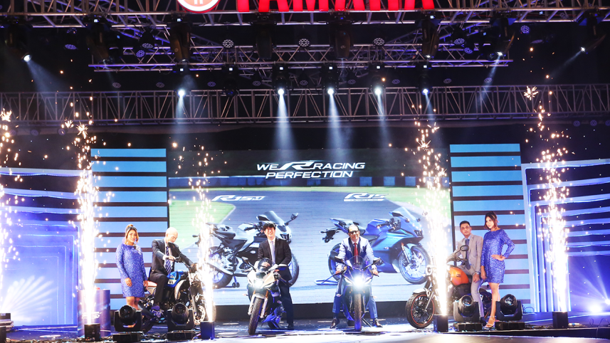 Yamaha R15 V4 and FZ-X motorcycles