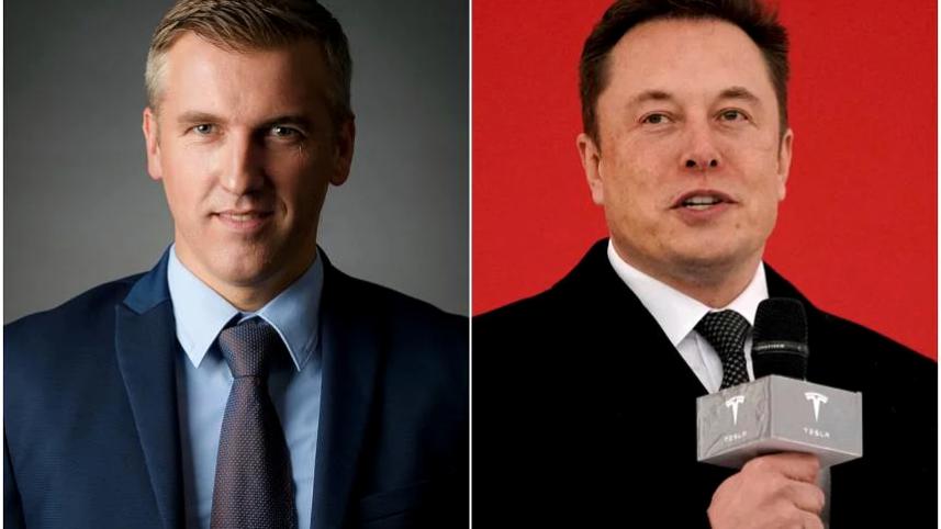 Christopher Bousigues and Elon Musk