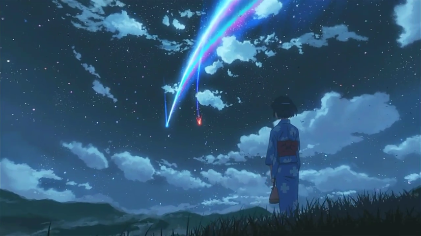 A scene from the movie Your Name