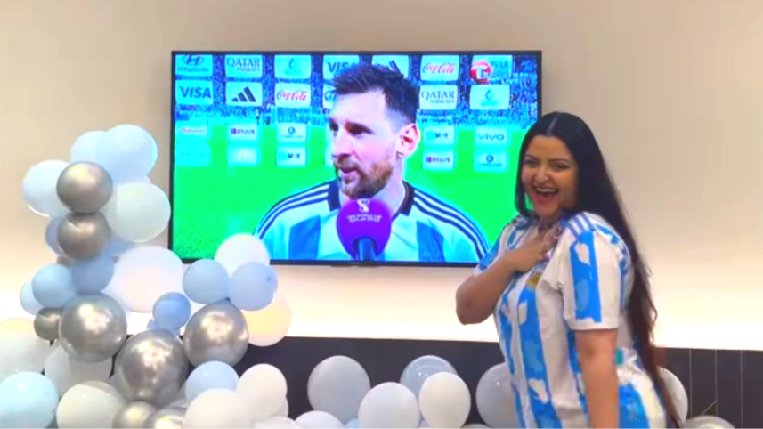 Pori Moni loves Messi