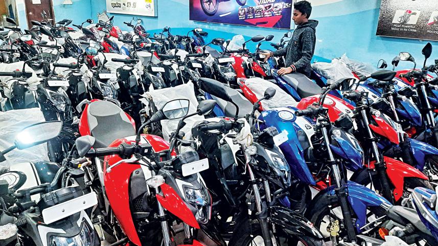motorcycle sales down