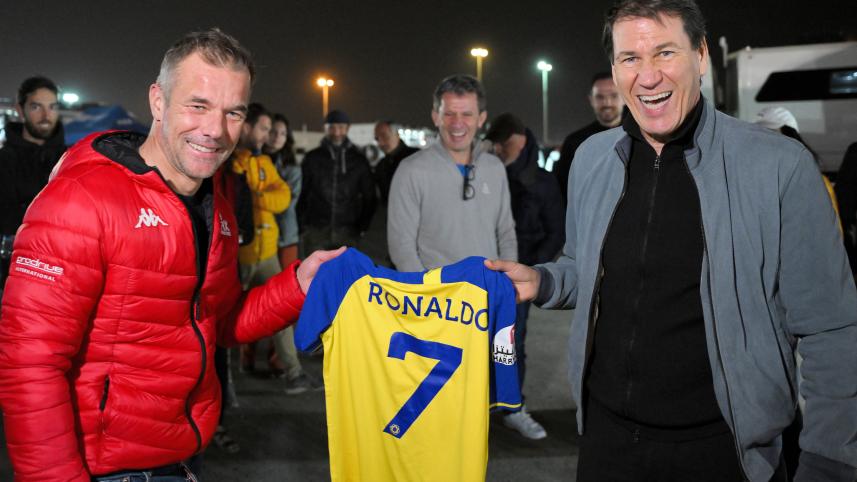 Sebastien Loeb and Rudi Garcia