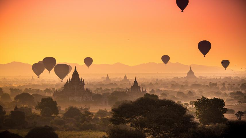 cambodia 5 best places for hot air ballooning in Asia