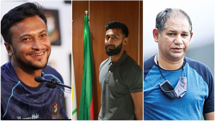 Shakib Al Hasan, Imranur Rahman and Habibul Bashar