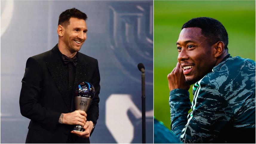 Lionel Messi and David Alaba