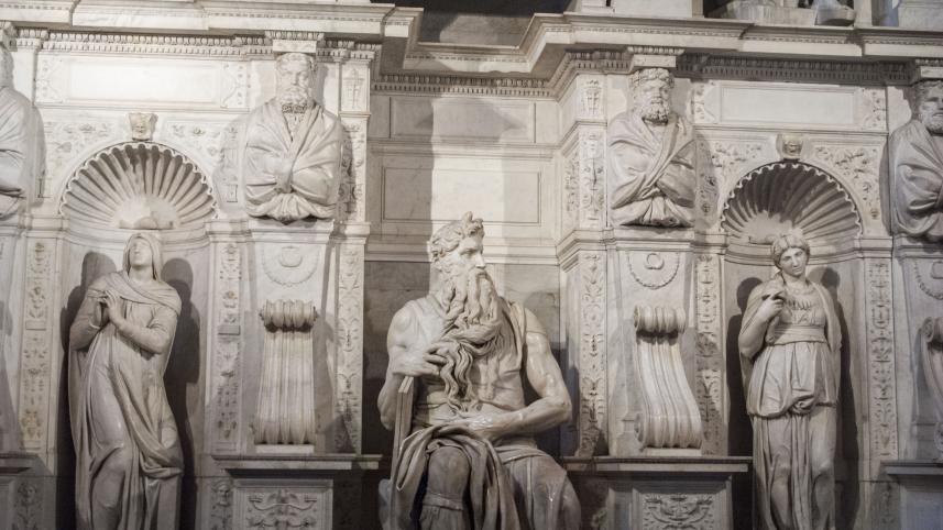 Moses 5 places to visit to see Michelangelo’s paintings and sculptures