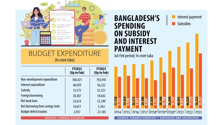 Subsidy, interest bills highest in a decade