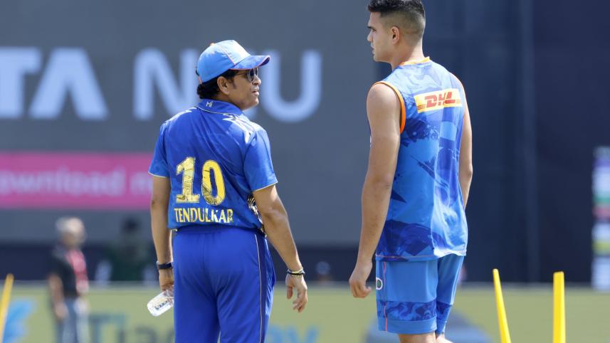 Sachin Tendulkar and Arjun Tendulkar