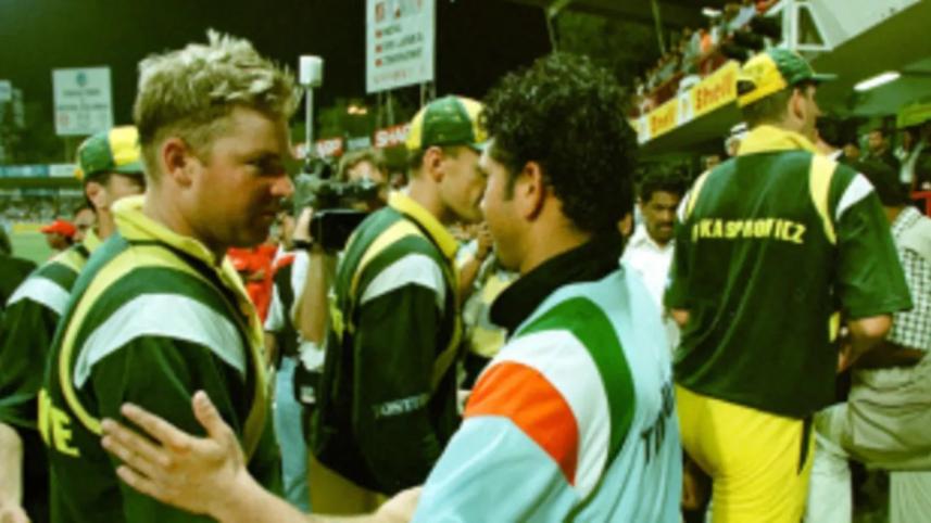 Shane Warne and Sachin Tendulkar 