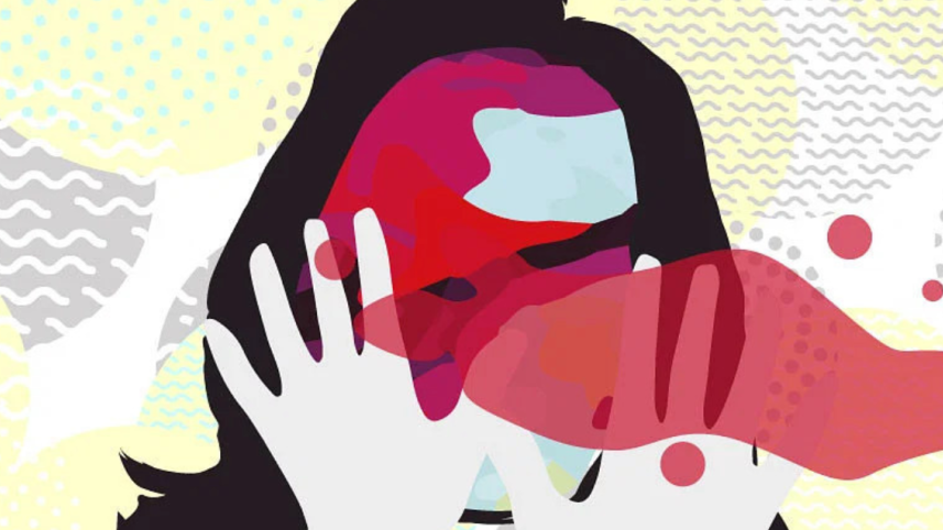 A youngster dressing up as an acid attack victim for a dress-as-you-like competition.png