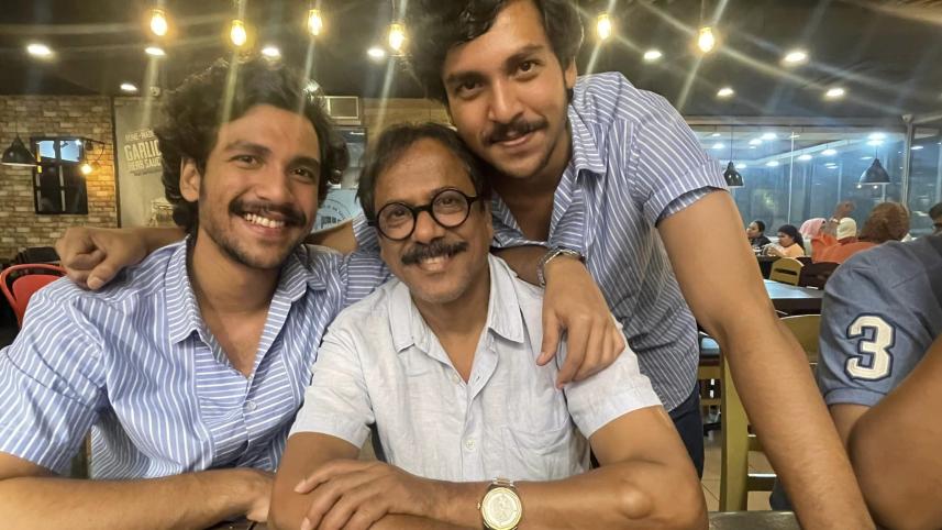 Brindaban Das with Shommo and Dibya