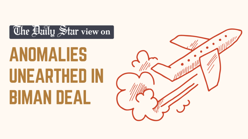 anomalies unearthed in a biman deal