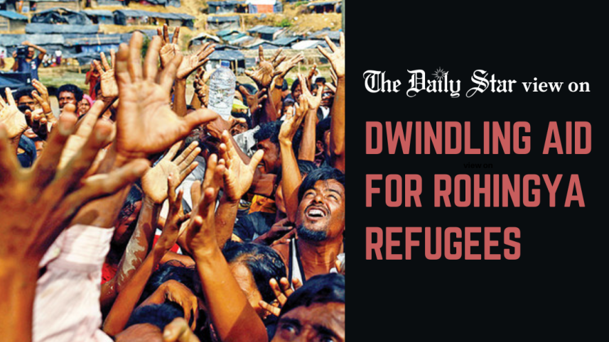 dwindling aid for rohingya refugees