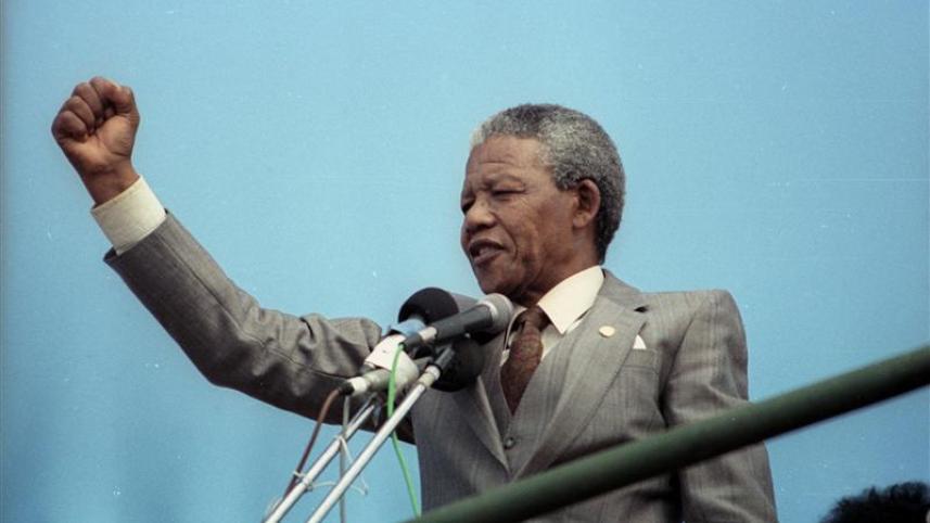 Nelson Mandela in 1990