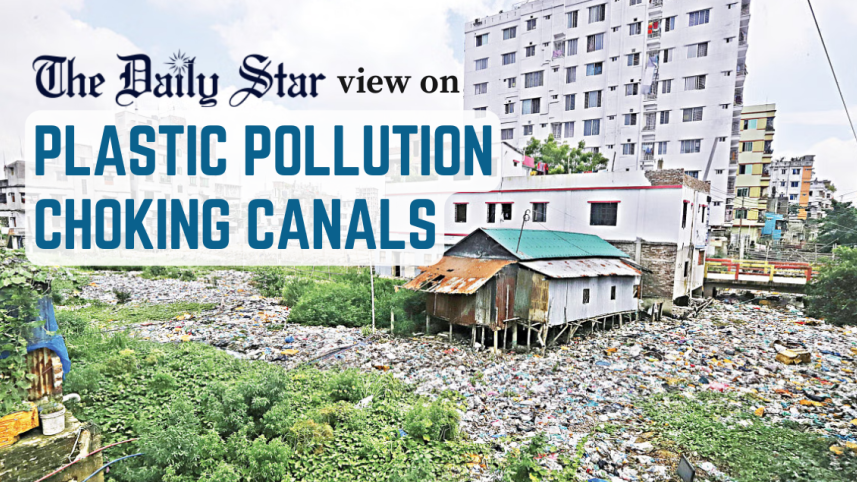 plastic pollution choking canals