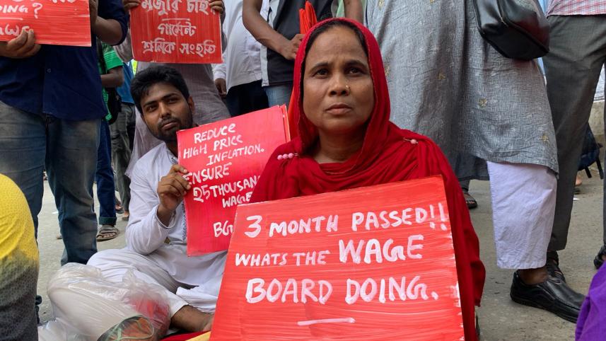 Garment workers demand minimum wages 