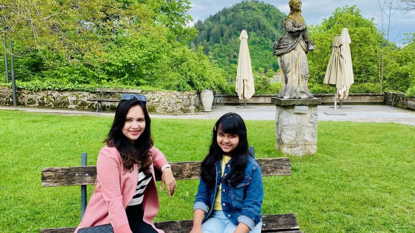 exploring europe with daughter