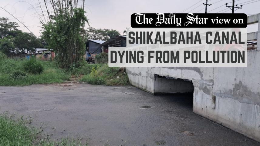 Shikalbaha canal dying from pollution