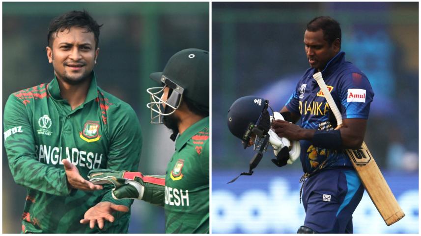 Angelo Mathews timed out