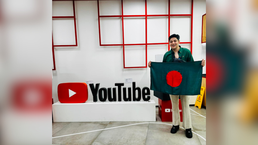 Rafsan becomes first Bangladeshi invited to YouTube APAC HQ