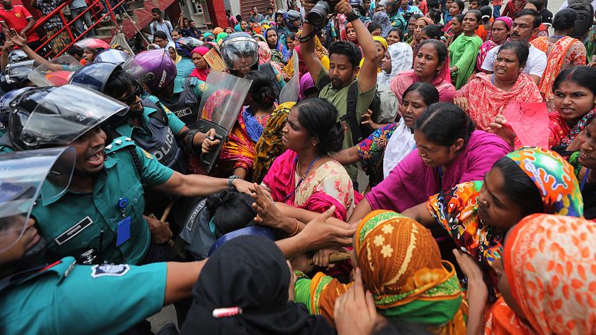 RMG workers' protest