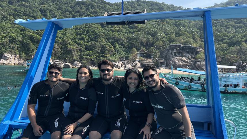 Beneath the surface: Slow breaths and slower time from scuba diving