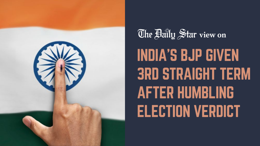 bjp given third straight term after humbling election verdict