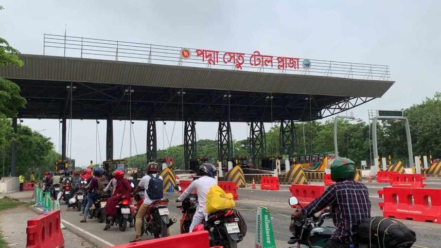 Over Tk 4.80cr toll collected on Padma bridge yesterday