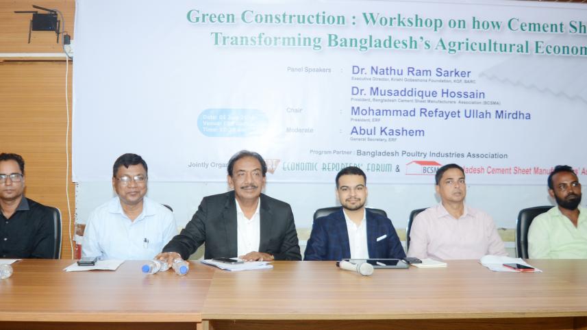 Sheds made of cement sheets can increase livestock production by Tk 12,300 crore