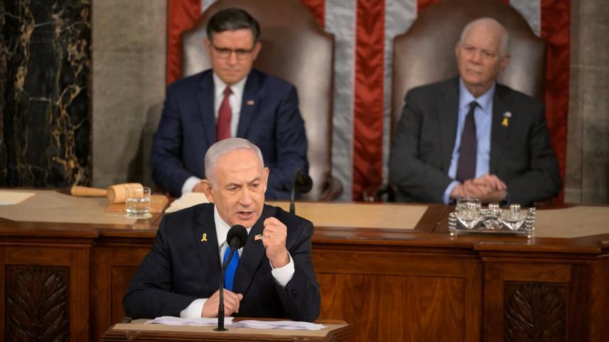 Netanyahu's speech: Congress applauds and AIPAC pays