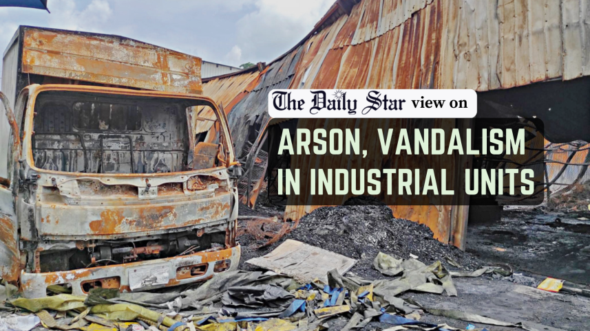 arson, vandalism in industrial units, factories