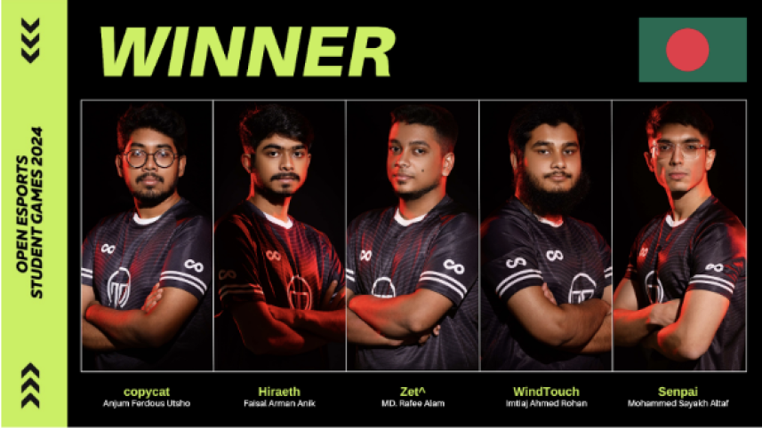 The Bangladeshi Dota 2 team. 