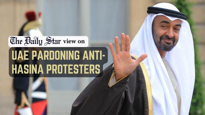 UAE PARDONING ANTI-HASINA PROTESTERS