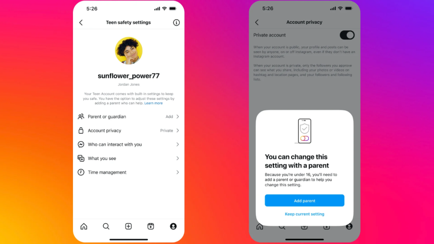 Instagram teen account