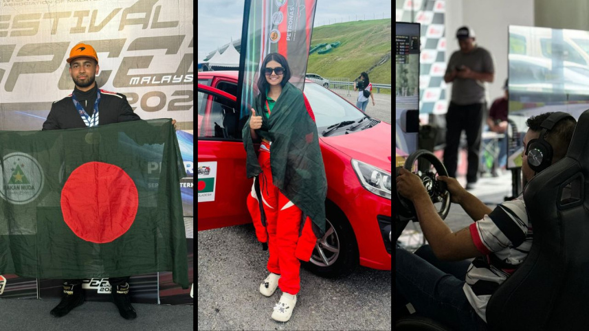 Bangladeshi drivers Kashfia Arfa, Arhaam Rahman, and Fahad Gaffor made history at the 2024 Malaysian Festival of Speed.
