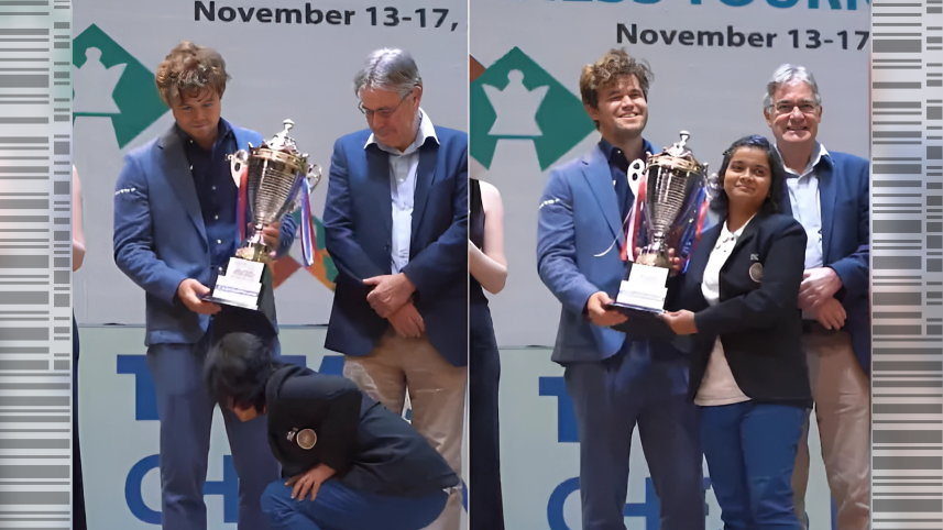 Magnus Carlsen awestruck as Indian player touches his feet