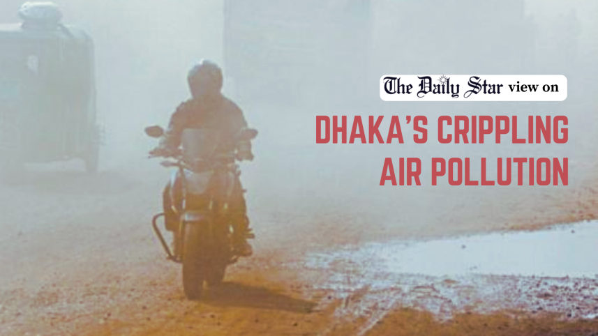 dhaka crippling air pollution