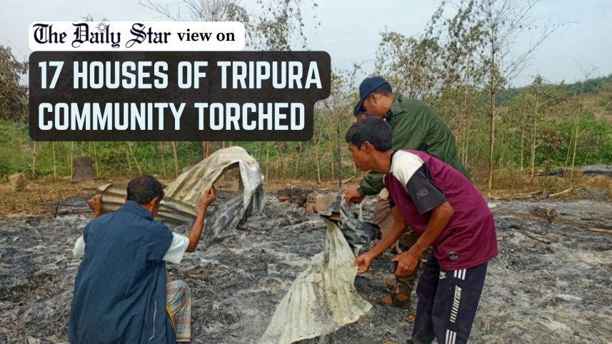 17 houses of tripura community torched