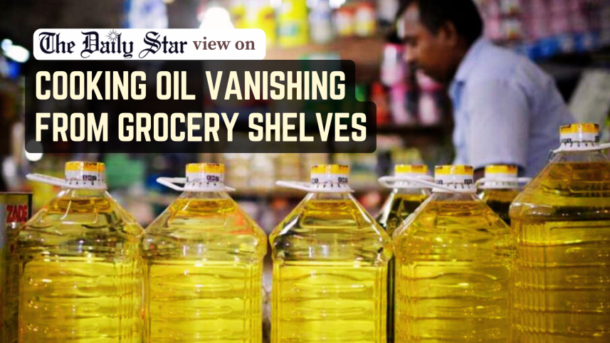 Cooking oil vanishing from grocery shelves