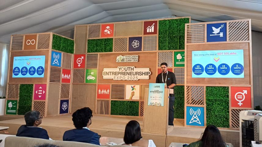 Business pitching session