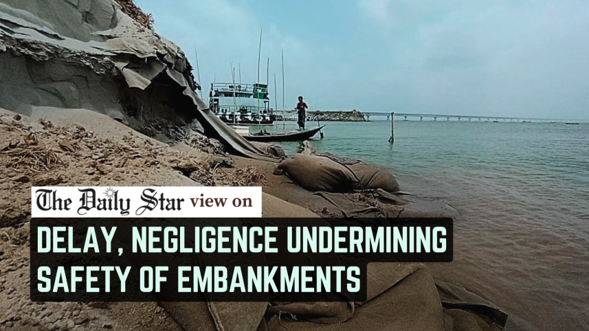 Delay, Negligence Undermining safety of Bangladesh Embankments