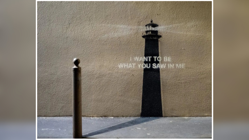 banksy lighthouse graffiti