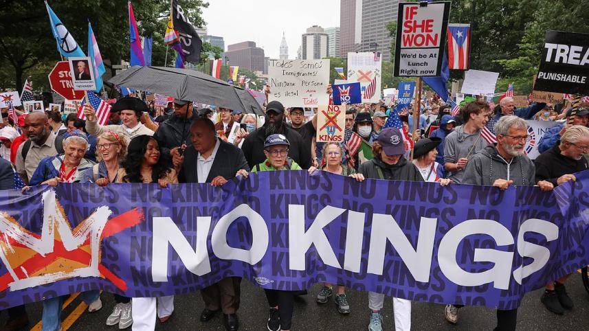 No Kings protest